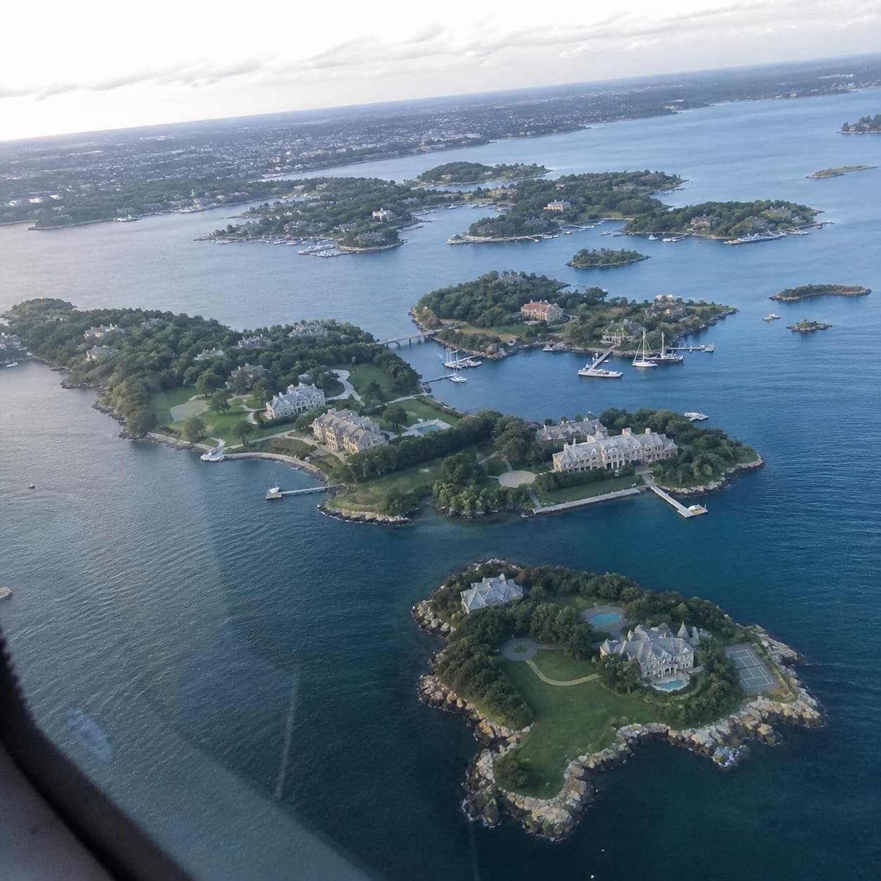 Private islands and billionaire estates receiving the secret frequency